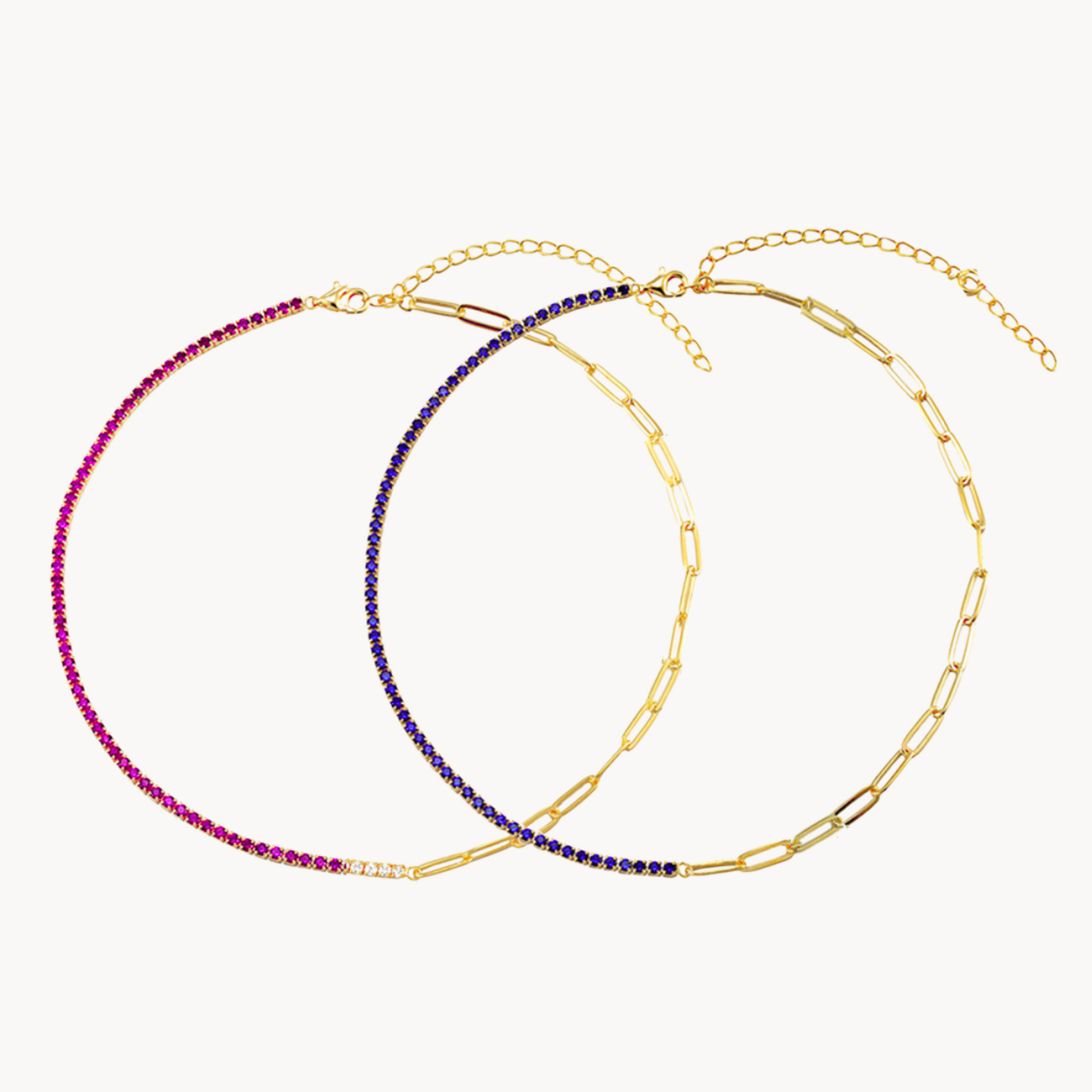 DUAL PAPERCLIP NECKLACE