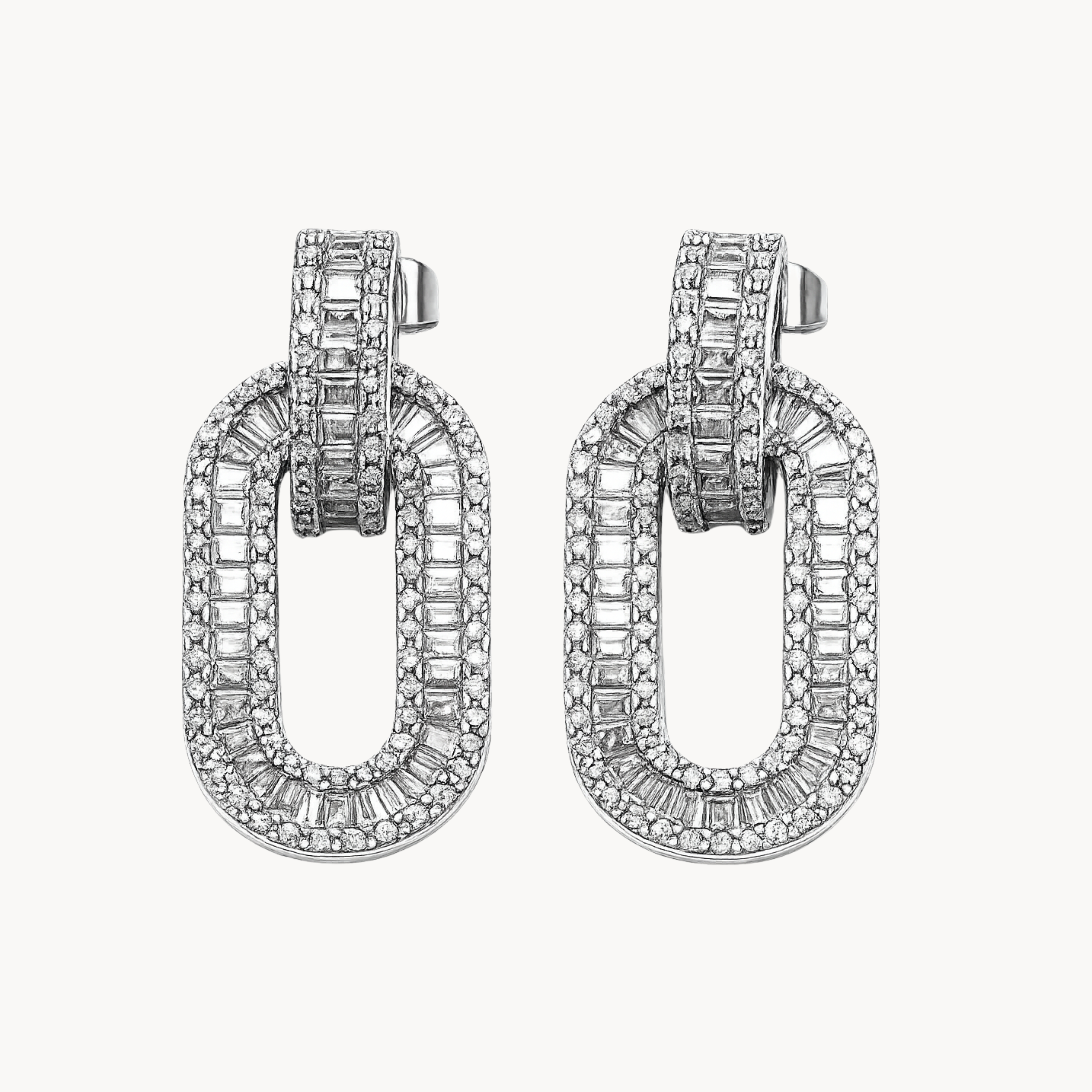 NY EARRINGS SILVER